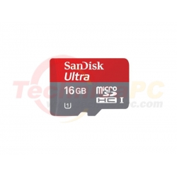 SanDisk HC Mobile Ultra Class 10 / U1 16GB Micro SD Card
