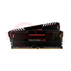 Corsair Vengeance LED DDR4 16GB (2x8GB) Red LED CMU16GX4M2C3200C16R 3200MHz PC4-25600 PC Memory